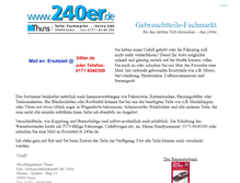 Tablet Screenshot of 240er.alter-schwede.eu